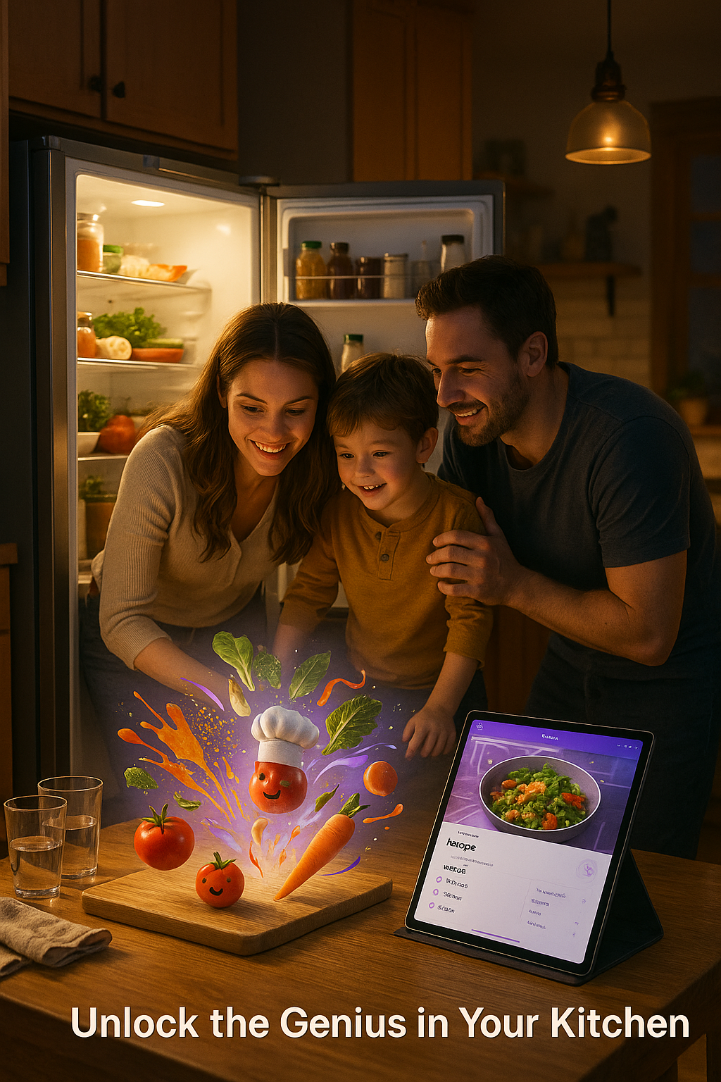 AI Recipe Generator in action